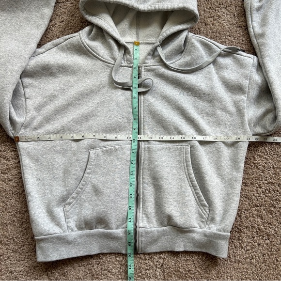 Vitality Stone Marl Grey Cozy Uni Zip Up Hoodie Size Small - Picture 10 of 15